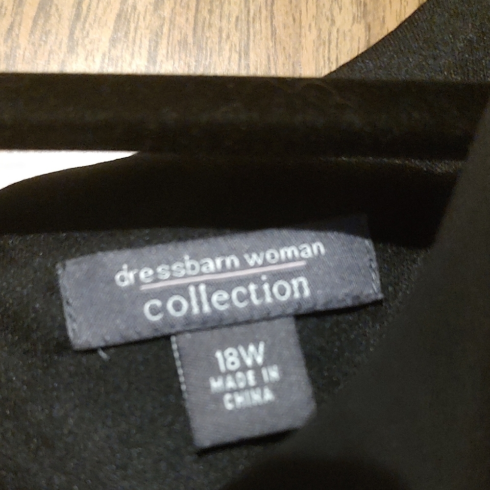 dressbarn Black Layered Midi Dress - Picture 7 of 7